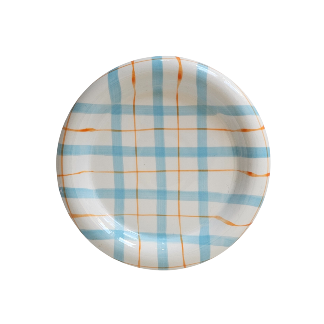 Soucoupe Bleu Seynarie Bougie - assiette décorative pour bougie personnalisée